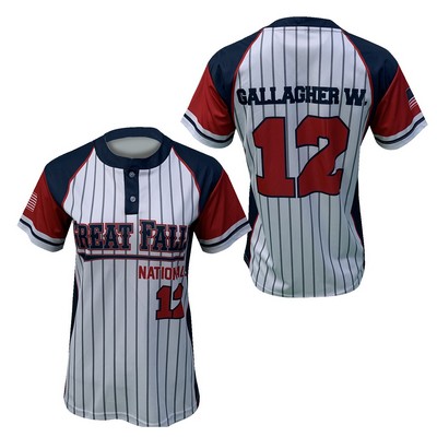 Women's/Girls Softball 2-Button Mesh Jersey