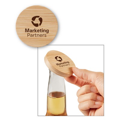 Bamboo Bottle Opener With Magnet