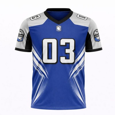 Men's Sublimated Football Jersey Butterfly Mesh Flag 160GSM