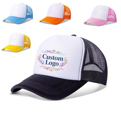 Structured Trucker Hat with Snap