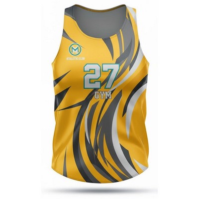 Women's Jersey Tank Top in Sublimated Brushed Milk Silk