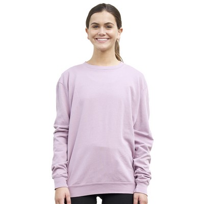 Unisex Vintage Pigment Dyed Fleece Crew Neck Sweatshirt
