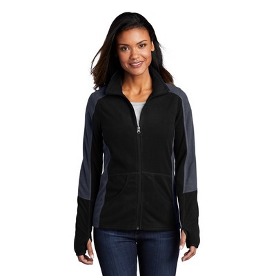 Port Authority® Ladies' Colorblock Microfleece Jacket