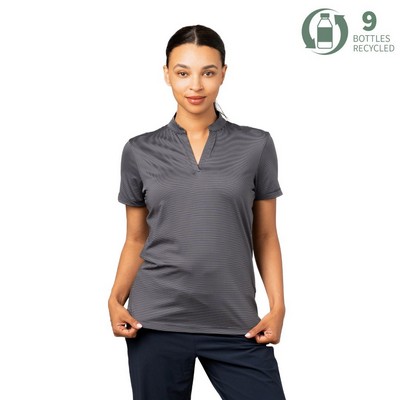 Storm Creek Women's Optimist II Microstripe Short Sleeve Polo