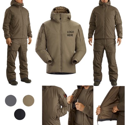 Combat Style Insulated Tactical Jacket For Outdoor Utility