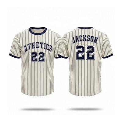 Sublimation Baseball Fanwear Jersey (Crew or V Neck)
