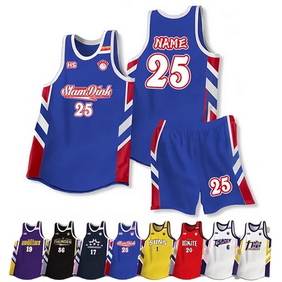 Sublimation Basketball Uniform for youth and adult