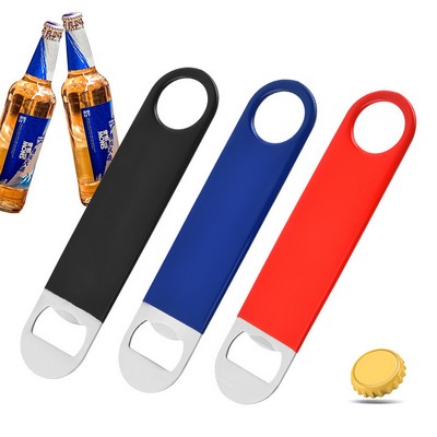 Stainless Steel PVC Bottle Opener