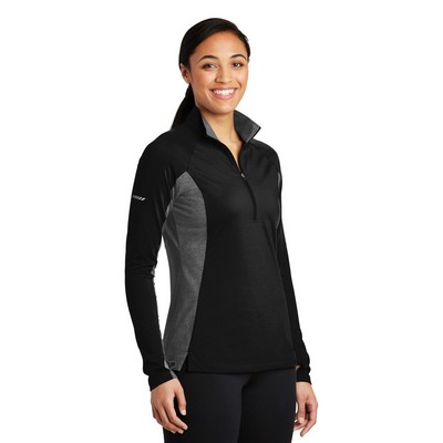 Sport-Tek® Women's Sport-Wick Stretch Contrast 1/4-Zip Pullover