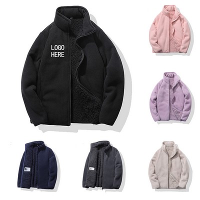 Customizable Three-Season Heavyweight Sherpa Fleece Jacket