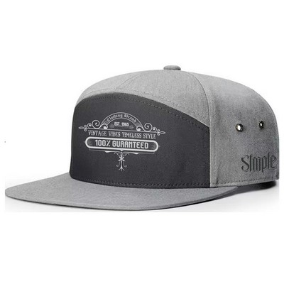 Premium Cotton Twill 7 Panel Cap