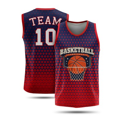 Men's Sublimated Basketball Jersey Birdseye Mesh 160G