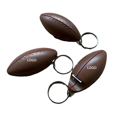 Football bottle opener keychain