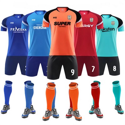 Fully Sublimated Soccer Jersey Set for Men Women Youth Boys