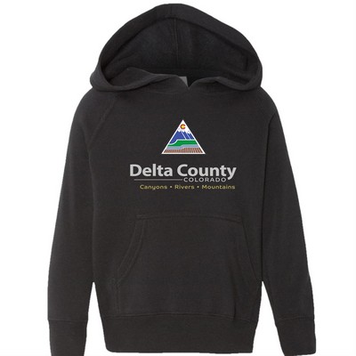 Independent Trading Co.® Toddler Lightweight Blend Raglan Hooded Pullover