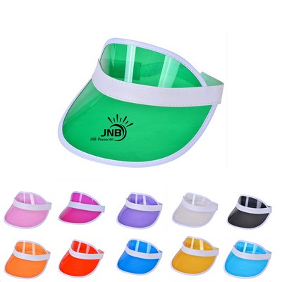 Sun Visor Hats Women Clear Colorful Party Outdoor Sports Beach Golf Cap