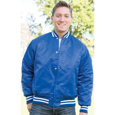 The Big League Pro-Satin Quilt-Lined Custom Award Jacket w/Trim