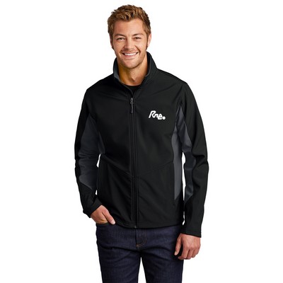 Port Authority® Core Colorblock Soft Shell Embroidered Jacket