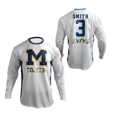 Men's/Youth Long Sleeve Soccer Crew Neck Jersey