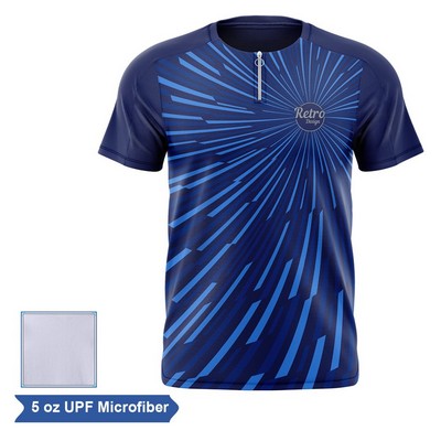 Unisex & Kids' Sublimation UPF Microfiber Short Sleeve