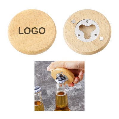 Magnetic Bamboo Bottle Opener