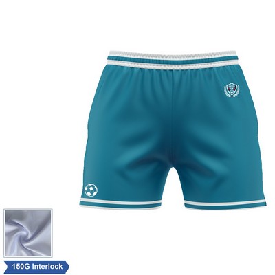 Women's Sublimation Soccer Shorts - 150G Interlock