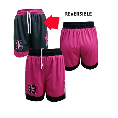 Women's/Girls Reversible 7" Inseam Pinhole Mesh BB Shorts