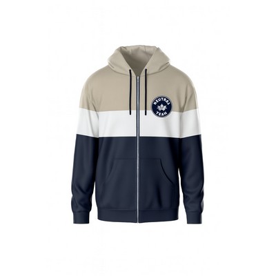 Unisex & Kids Cotton Full Zip Hoodie Digital Printed 310G