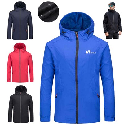 Men's Windproof with Hidden Hood for Fishing Thin Thickness Cycling Jacket