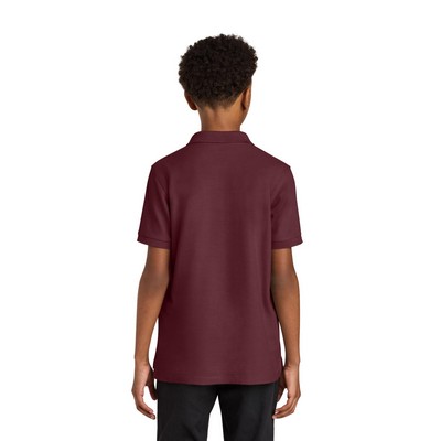 Port Authority® Youth Wearever Signature Pique Polo