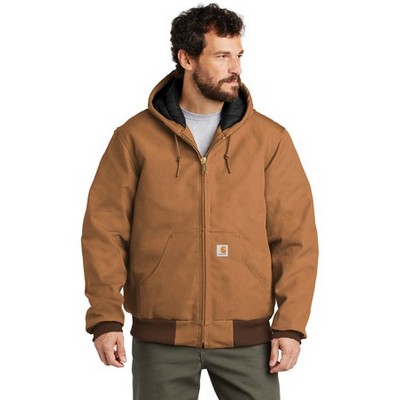 Carhartt ® Tall Quilted-Flannel-Lined Duck Active Jac.