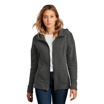 District ® Women's Perfect Weight ® Fleece Drop Shoulder Full-Zip Hoodie