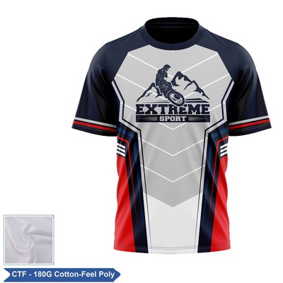 Unisex & Kids Sublimation 180G Cotton-Feel Short Slv T-Shirt