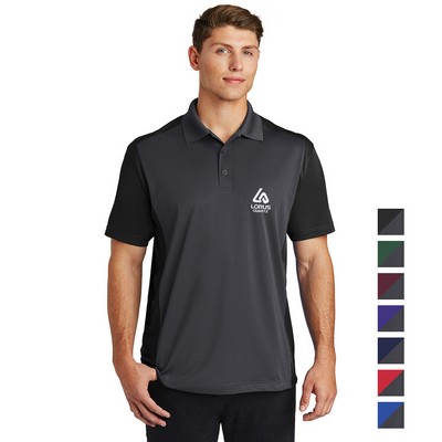 Sport-Tek® Colorblock Micropique Sport-Wick® Embroidered Polo