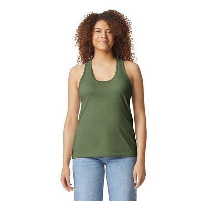Gildan SoftStyle® CVC ladies Racerback Tank