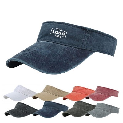 Cotton Visor Adjustable Cap For Men Women