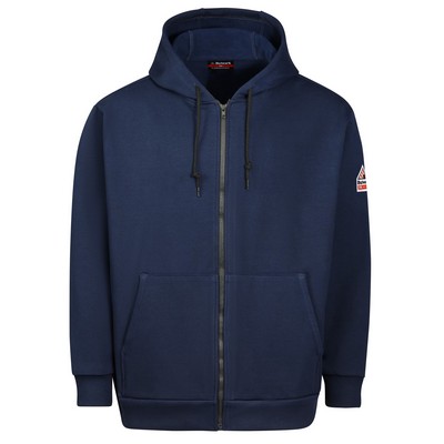Bulwark® Men's Fleece FR Zip-Front Hooded Sweatshirt