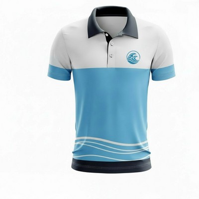 Unisex SolarProtect Sublimated Short Sleeve Polo Shirt 180GSM