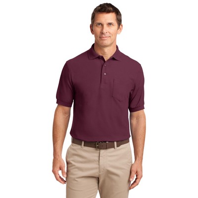 Port Authority® Silk Touch™ Polo with Pocket.