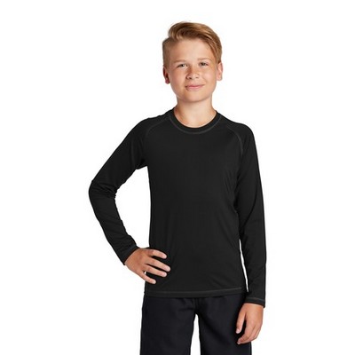 Sport-Tek ® Youth Long Sleeve Rashguard Tee.