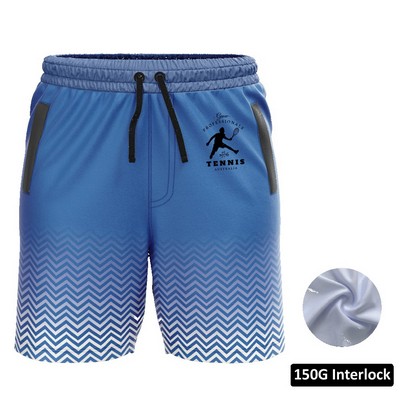 Men's & Kids' Sublimation Short Length Training Shorts w/