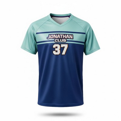 Men's Premium Sublimated Crew Neck Raglan Baseball T-Shirt