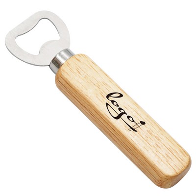 Custom Wood Handle Bottle Opener Corporate