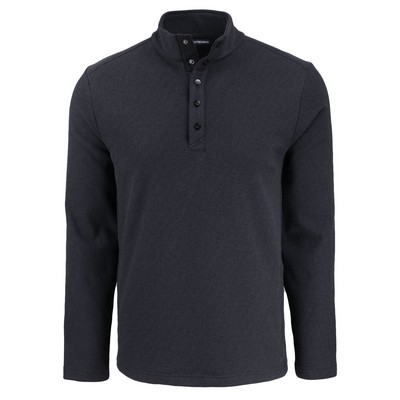 Cutter & Buck Hunts Point Eco Textured Fleece Recycled Mens Snap Pullover
