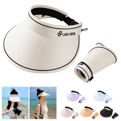 Women Summer Cap Visor W/ Elastic Back Strap