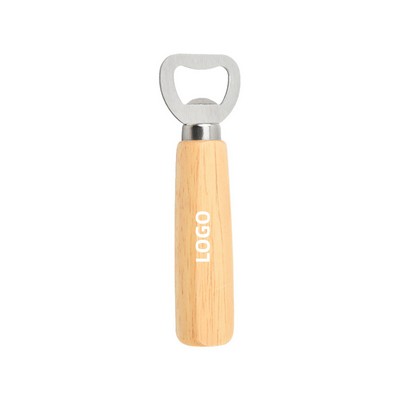 Wooden Handled Bottle Opener