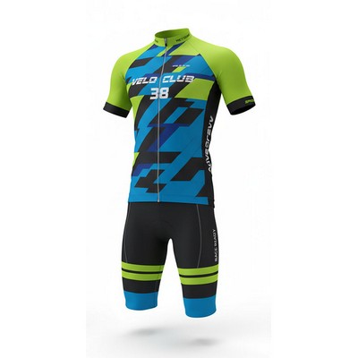 Unisex Full-Sublimated Cycling Jersey & Shorts Set 150GSM Mesh