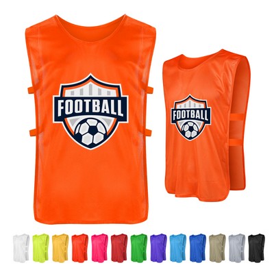 Unisex 160 GSM Birdseye Mesh Custom Training Pinnies