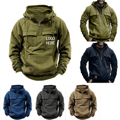 Men's American Retro French Terry Hoodie