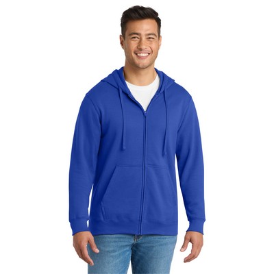 Port & Company® Fan Favorite Fleece Full-Zip Hooded Sweatshirt